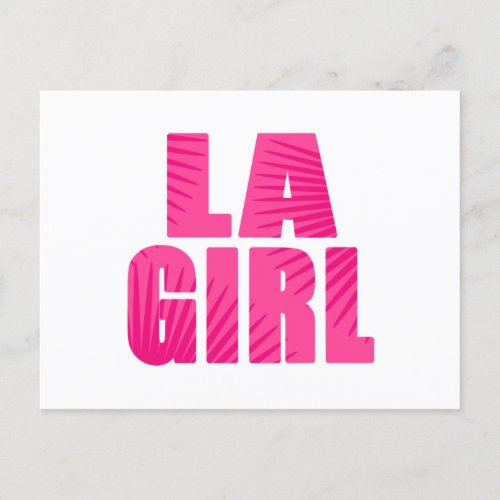 LA Girl Postcard