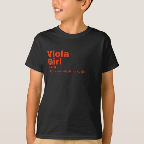 la  Girl _ Viola  T_Shirt