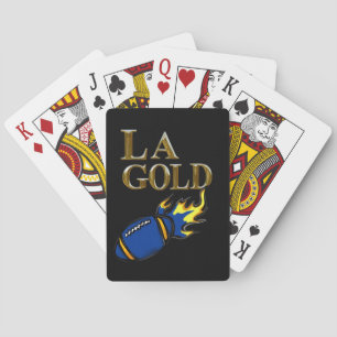 LA GOLD      POKER CARDS