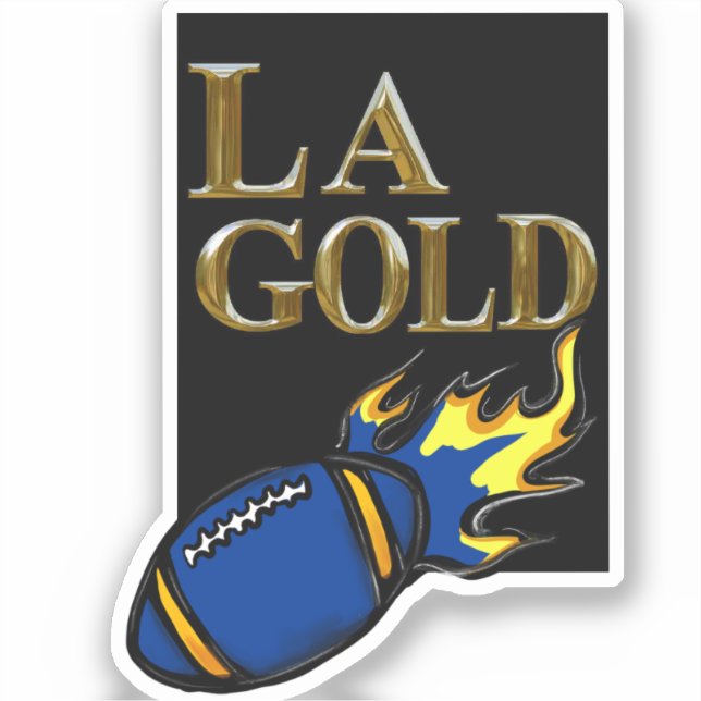 LA GOLD    STICKER (Front)