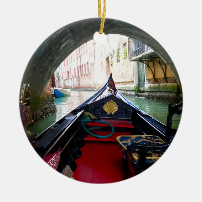 La Gondola Ceramic Ornament (Front)