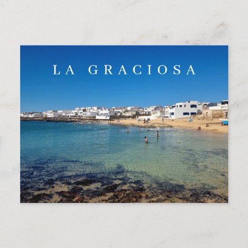 La Graciosa Caleta de Sebo view postcard