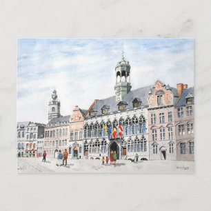 La Grand-Place, Mons, Belgium Postcard