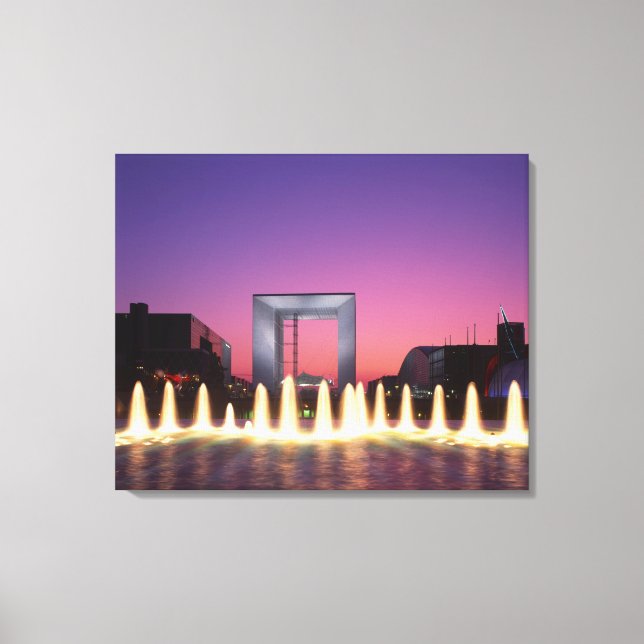 La Grande Arche, La Defense, Paris, France Canvas Print (Front)