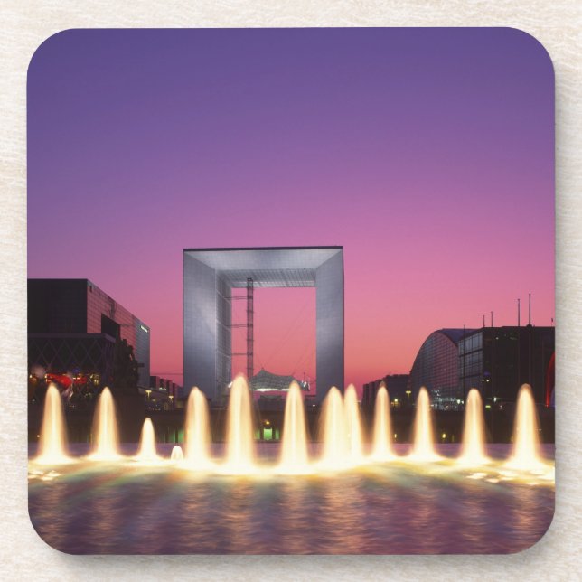 La Grande Arche, La Defense, Paris, France Coaster (Front)