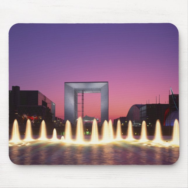 La Grande Arche, La Defense, Paris, France Mouse Pad (Front)