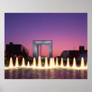 La Grande Arche, La Defense, Paris, France Poster