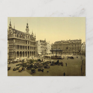 La Grande Place, Brussels, Belgium Postcard