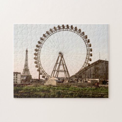 La grande Roue Big Wheel Eiffel Tower Paris France Jigsaw Puzzle