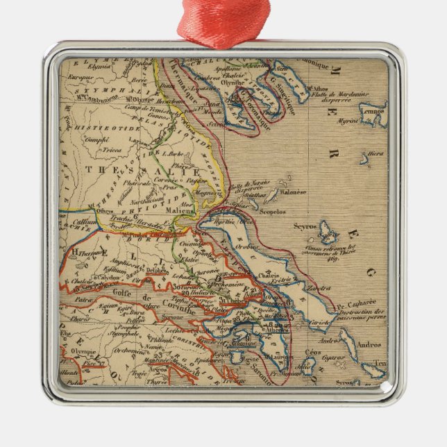 La Grece, les cotes de l'Asie Mineure Metal Ornament (Front)