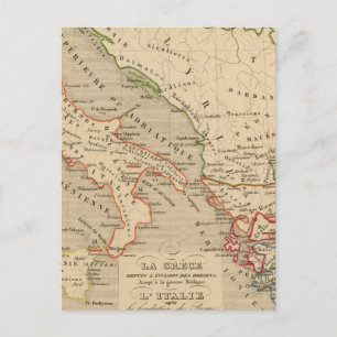 La Grece, l'Italie, 1190 a 504 av JC Postcard
