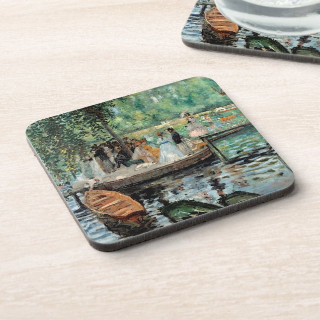 La Grenouillère Auguste  Renoir   Beverage Coaster (Left Side)