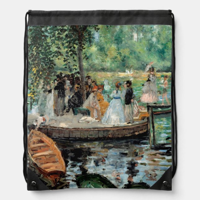 La Grenouillère Auguste  Renoir   Drawstring Bag (Front)