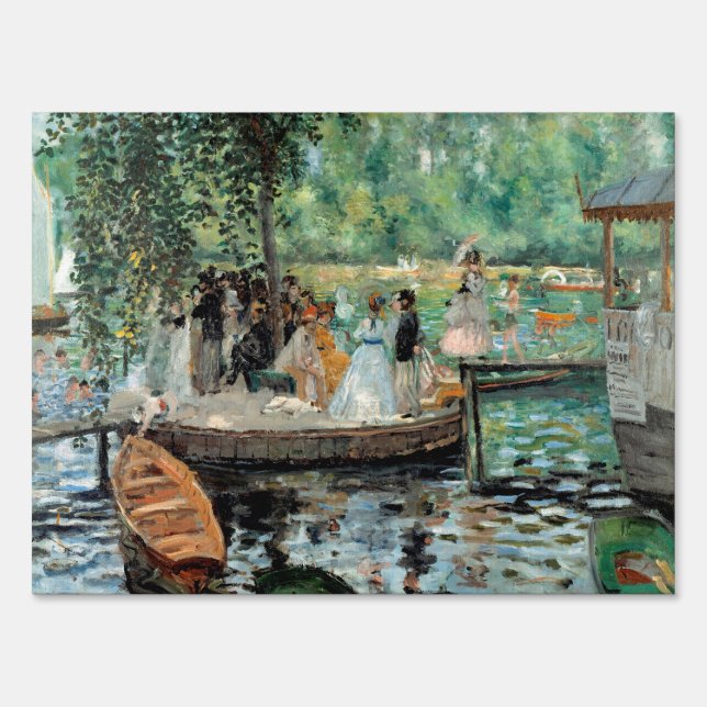 La Grenouillère Auguste  Renoir   Sign (Front)