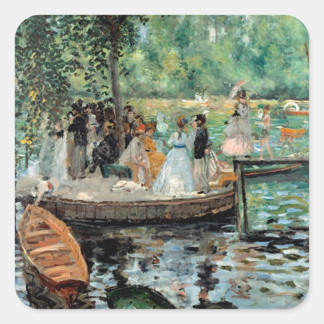La Grenouillère Auguste  Renoir   Square Sticker (Front)