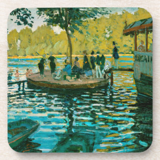 La Grenouillere - Claude Monet - 1869 Beverage Coaster