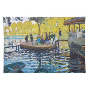 La Grenouillere Claude Monet fine art painting Placemat