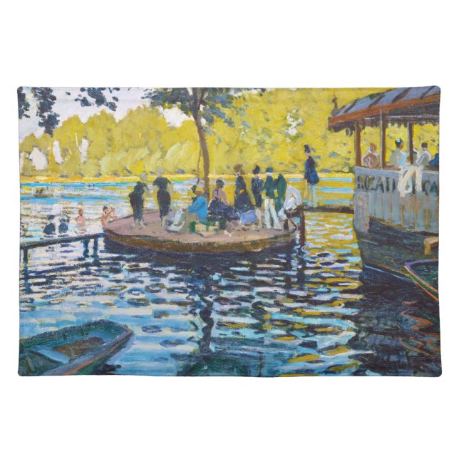 La Grenouillere Claude Monet fine art painting Placemat (Front)