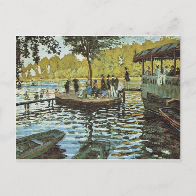 La Grenouillere - Claude Monet Postcard (Front)