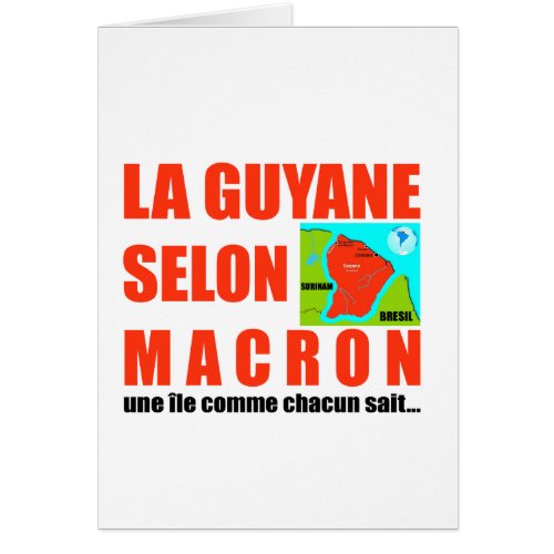 La Guyane selon Macron est une le