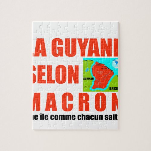 La Guyane selon Macron est une le Jigsaw Puzzle