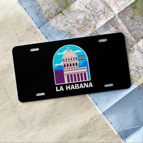 La Habana Cuba Vintage     License Plate