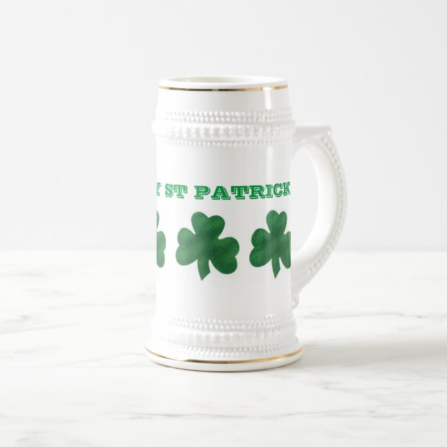 LÁ HAPPY ST PATRICK BEER STEIN (Front Right)