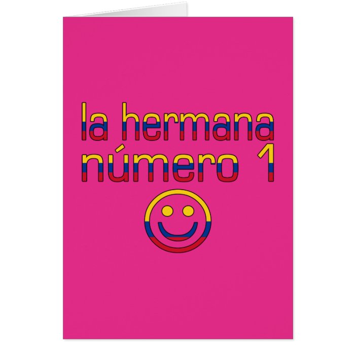 La Hermana Número 1   Number 1 Sister in Colombian Cards