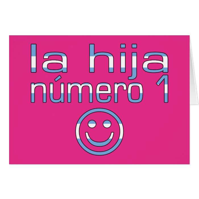 La Hija Número 1   Number 1 Daughter in Argentine Cards