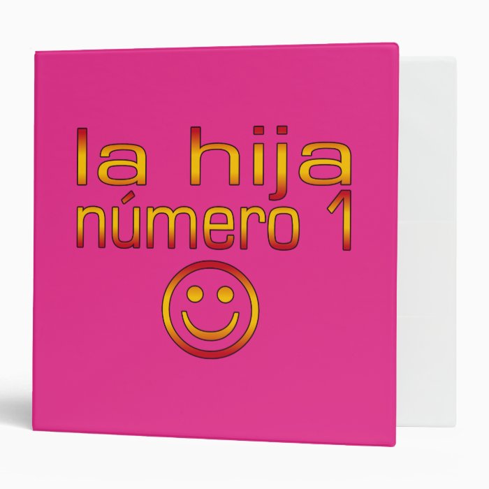 La Hija Número 1   Number 1 Daughter in Spanish Binder