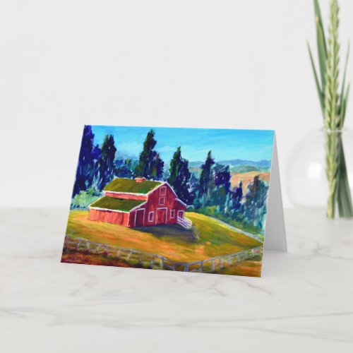 La Honda Red Barn Card