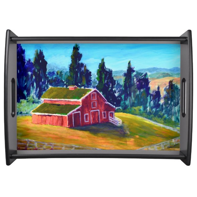 La Honda Red Barn Serving Tray (Front)