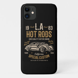 LA Hot Rods California Custom Engine iPhone 11 Case