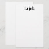 La jefa (Front/Back)