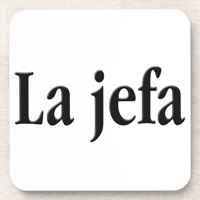 La jefa beverage coaster (Front)