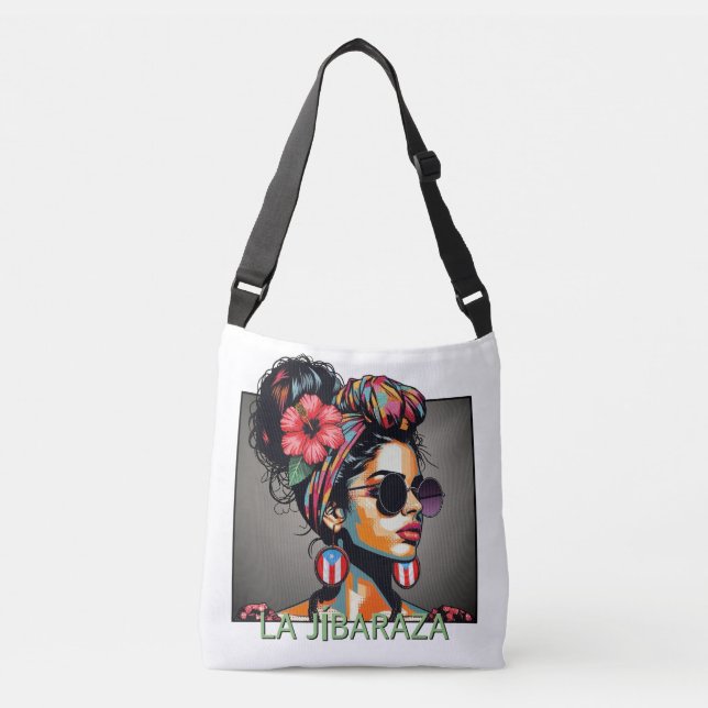 La Jibaraza 3 - Puerto Rican Jíbara • Boricua Crossbody Bag (Front)