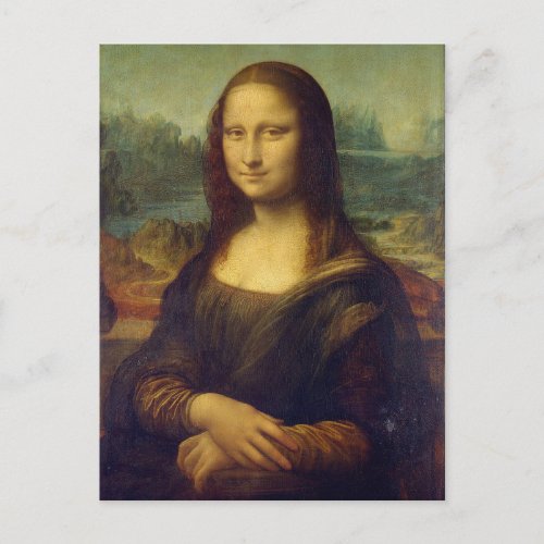 La Joconde Portrait de Mona Lisa Lonard de Vinci Postcard