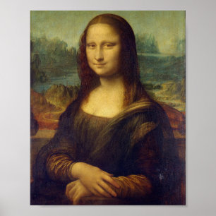 La Joconde - Portrait of Mona Lisa - Leonard of Vi Poster