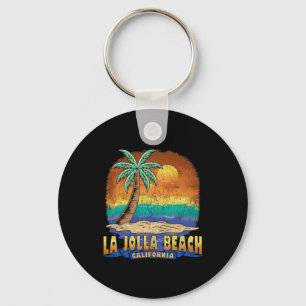 La Jolla Beach California Vintage Distressed Souve Keychain