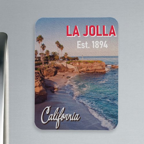 La Jolla Beach Cove San Diego California Souvenir Magnet