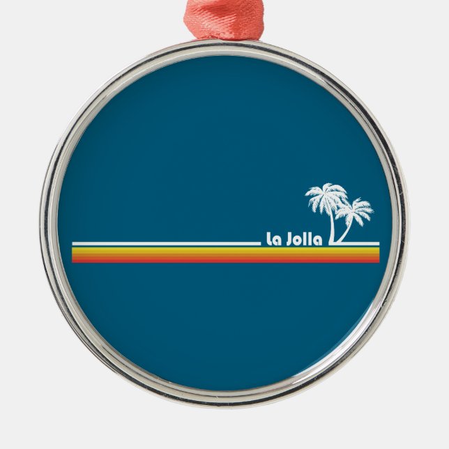 La Jolla California Metal Ornament (Front)