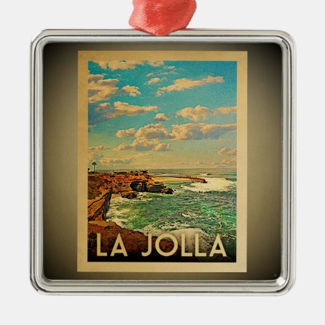 La Jolla California Ornament Vintage Travel