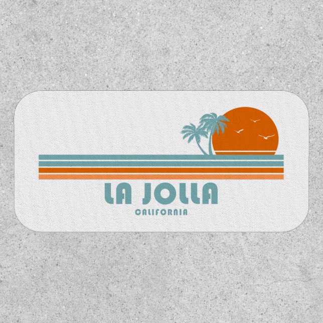 La Jolla California Sun Palm Trees Patch (Front)