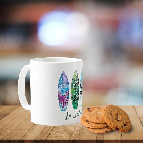 La Jolla California Surfboards  Coffee Mug