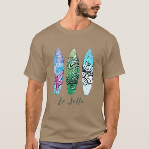 La Jolla California Surfboards  T_Shirt