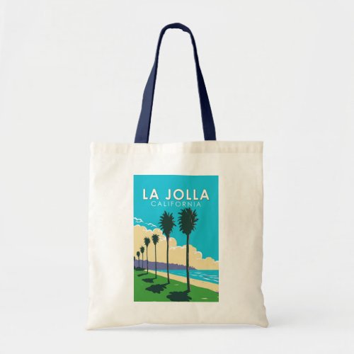 La Jolla California Travel Art Vintage Tote Bag