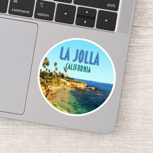 La Jolla Cove Beach San Diego California Vintage Sticker