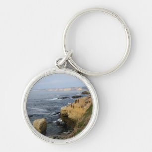 La Jolla Cove Beach Seabirds Custom Keychain