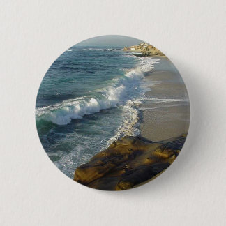 La Jolla Cove Beach Waves Sand Ocean Button