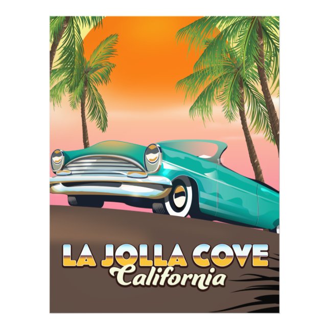 La Jolla Cove California travel poster (Front)